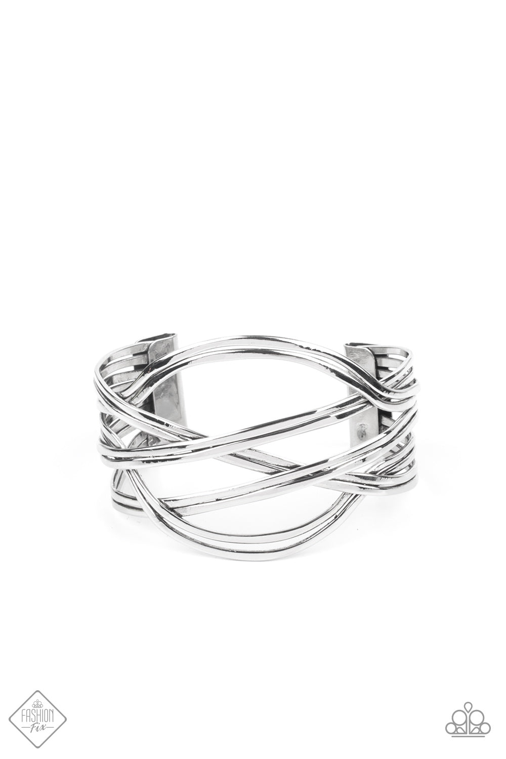 Hautely Hammered - Silver Bracelet Fashion Dix June 2021 4097