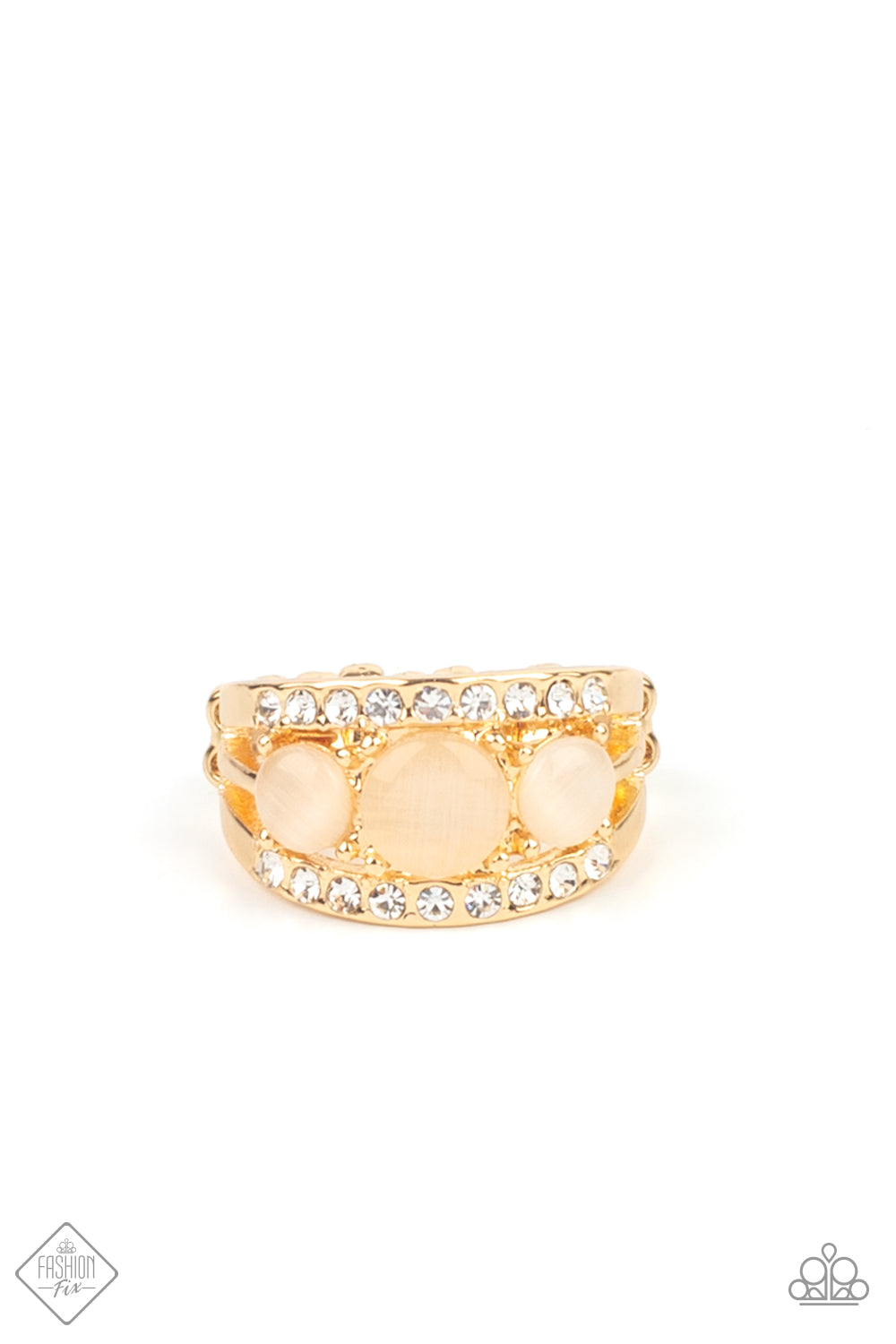 Majestically Mythic - Gold Ring Fashion Fix Fiercely 5th Avenue June 2021 4091