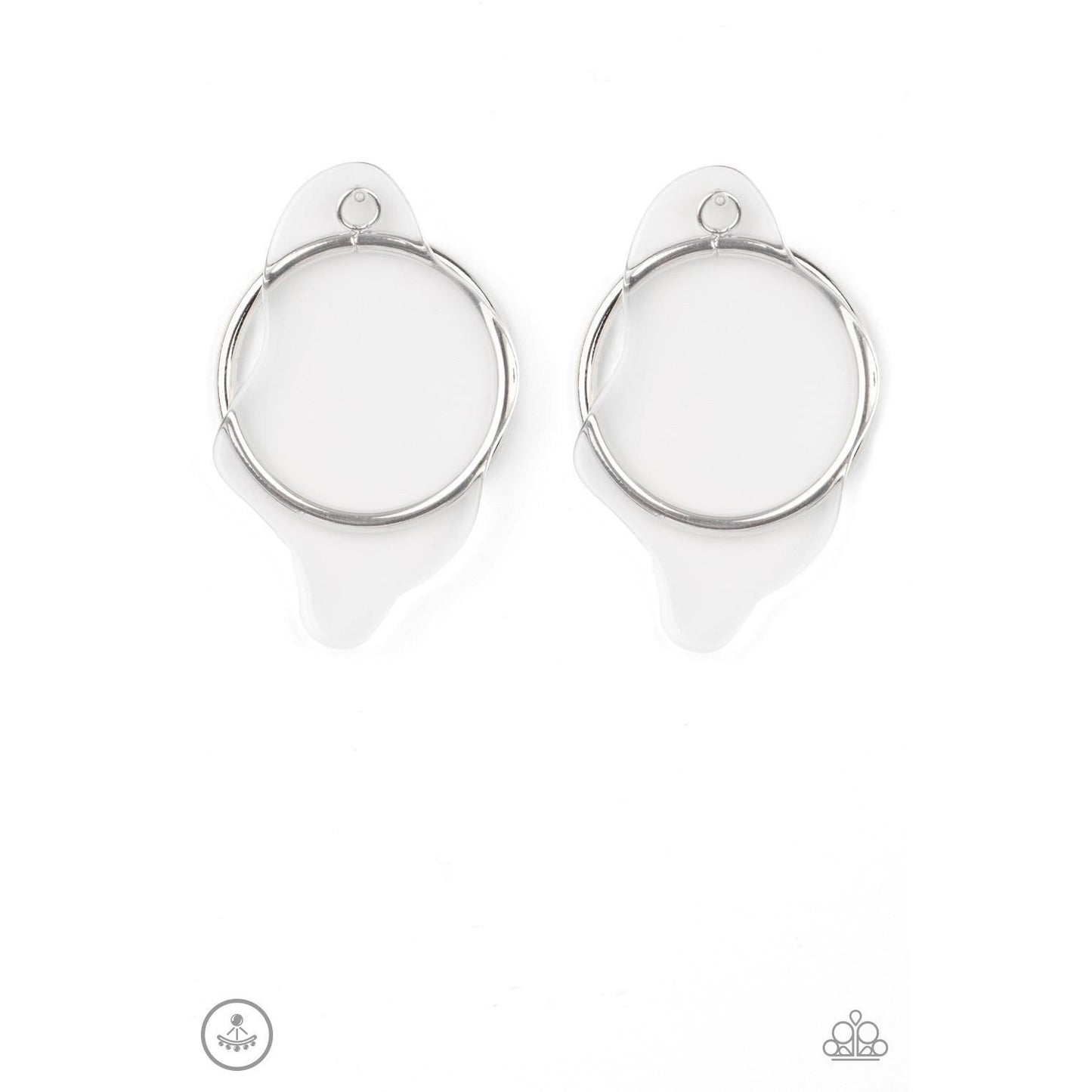Clear The Way! - White Earrings 758