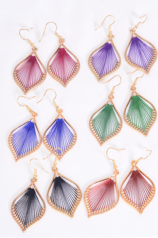 Contemporary Thread String Earrings 00127