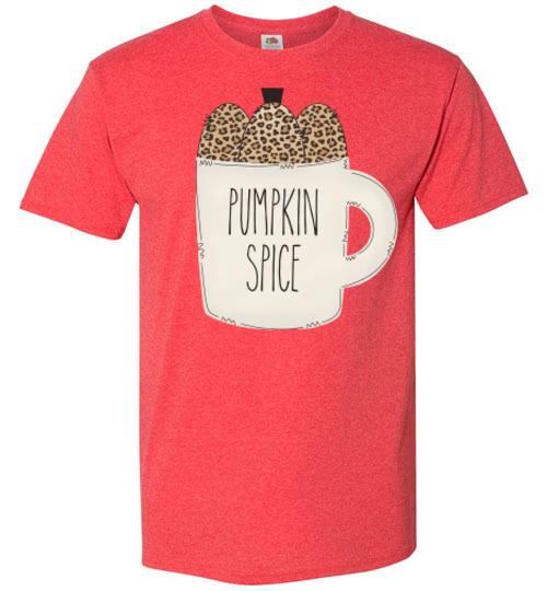Pumpkin Spice Fall Tee Shirt Top T-Shirt Small - 6X