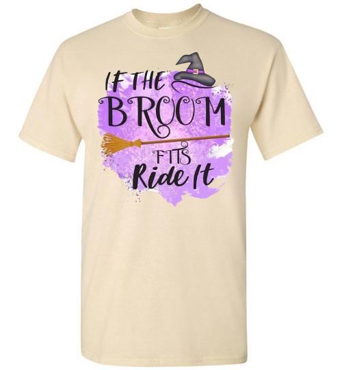 If The Broom Fits Witch Halloween Fall Tee Shirt Top T-Shirt Costume