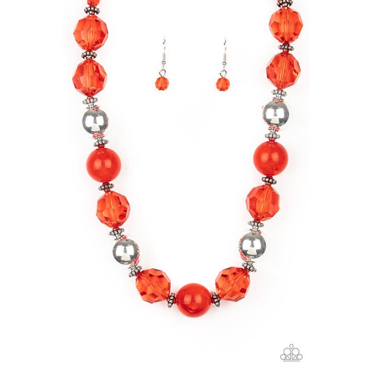 Very Voluminous – Red Necklace 1332