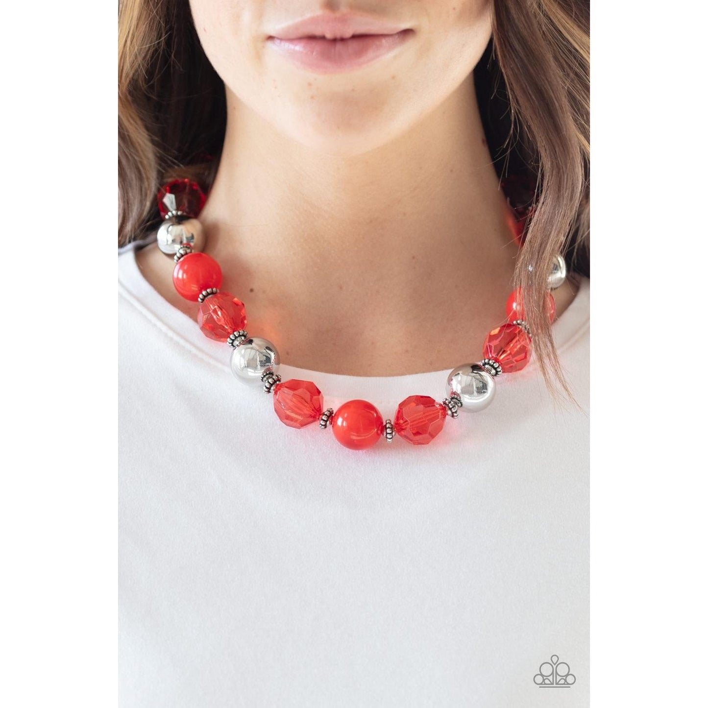 Very Voluminous – Red Necklace 1332