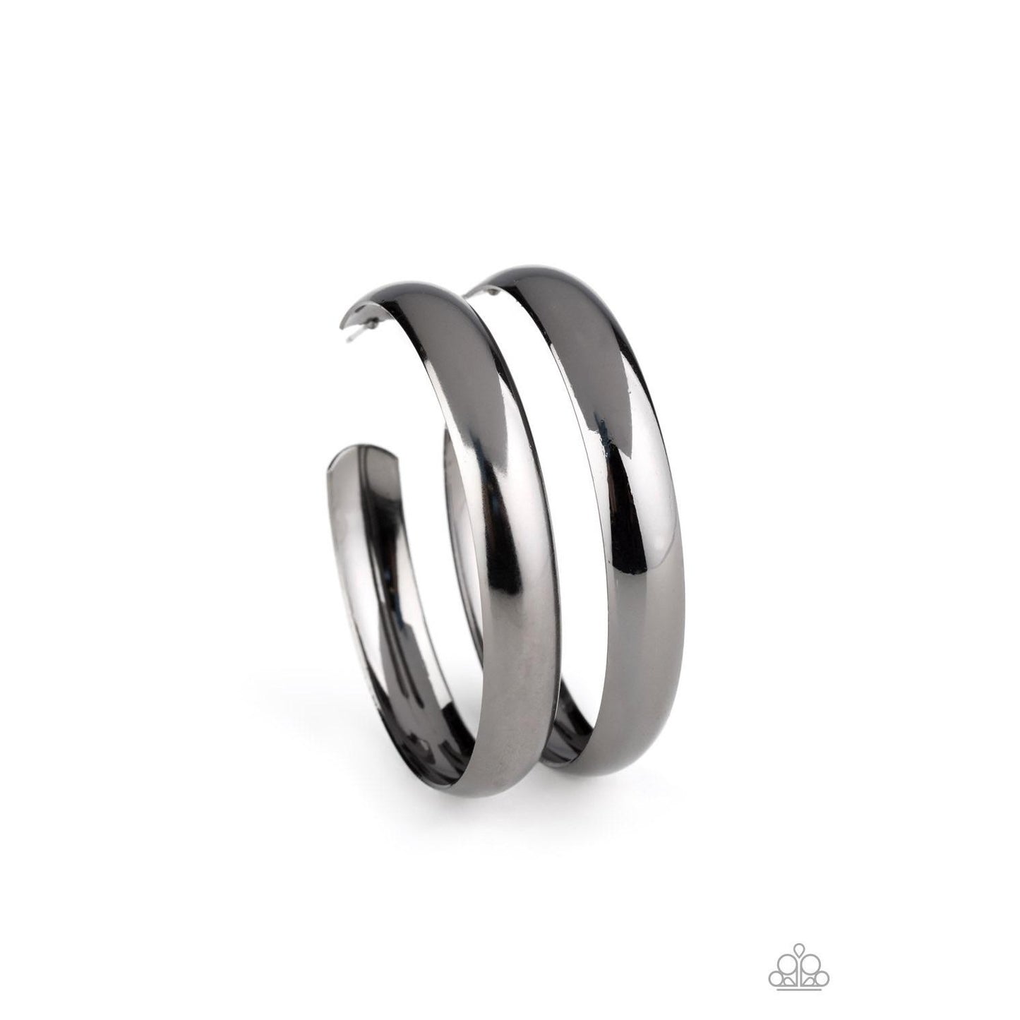 Kick Em To The CURVE - Black Earrings 1519