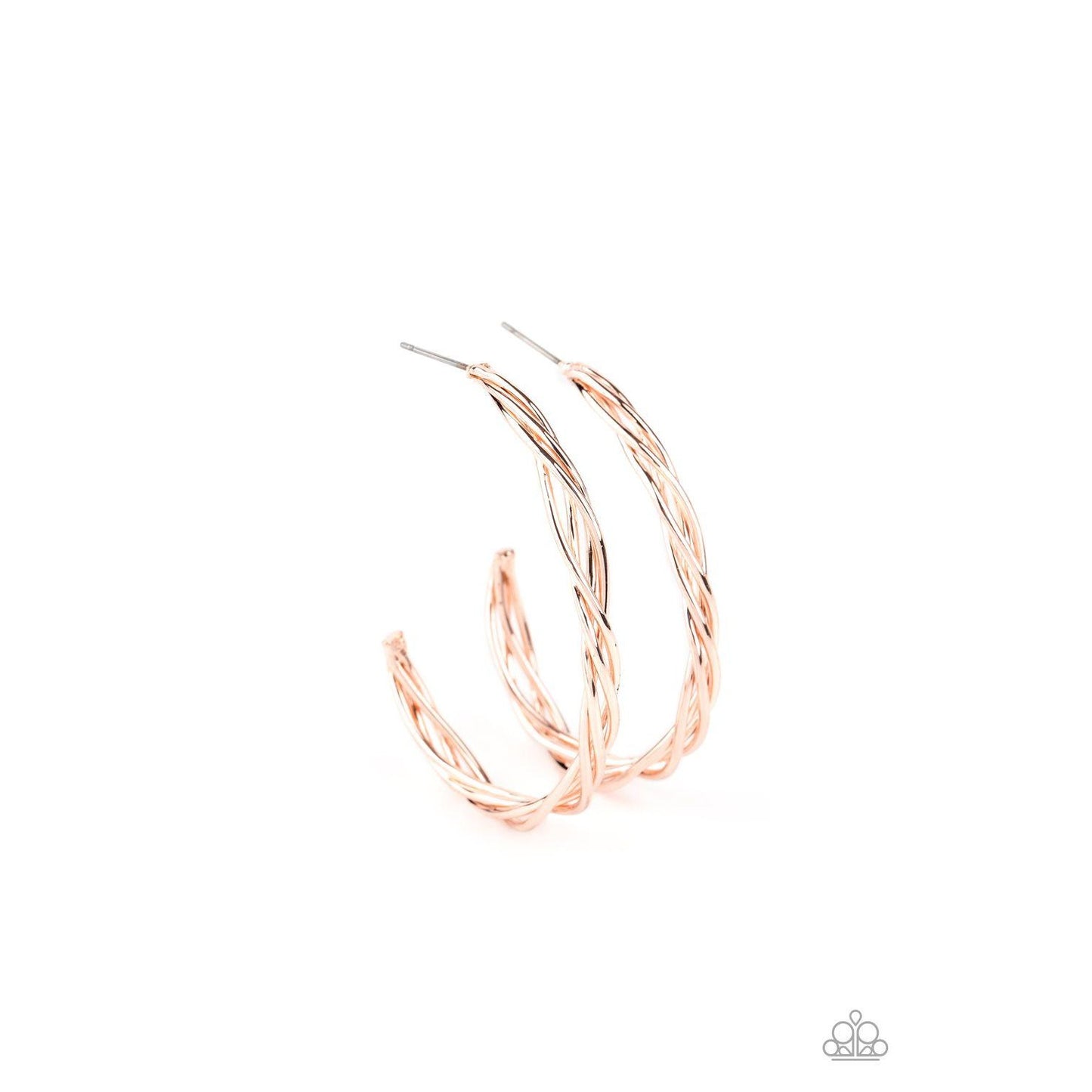 Twisted Tango – Rose Gold Earrings 687