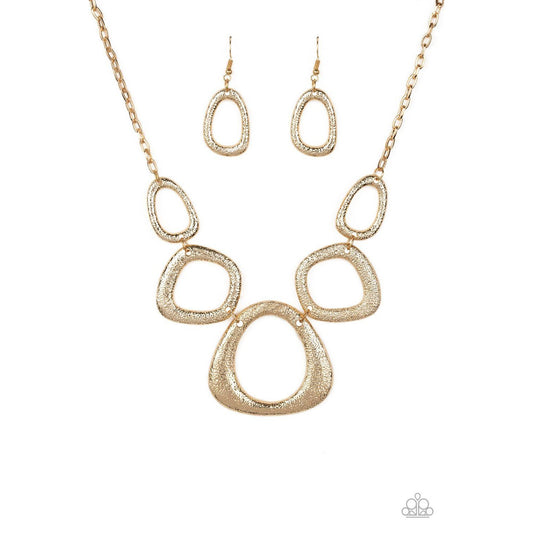 Backstreet Bandit Gold Necklace Earring Set 1516