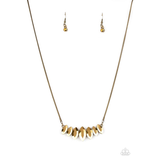 Leading Lady - Brass Necklace 868