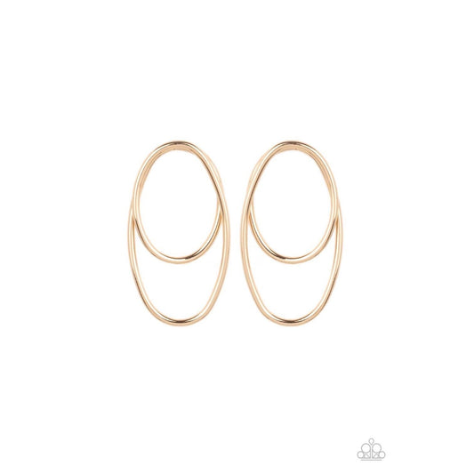 So OVAL-Dramatic - Gold Earrings 857