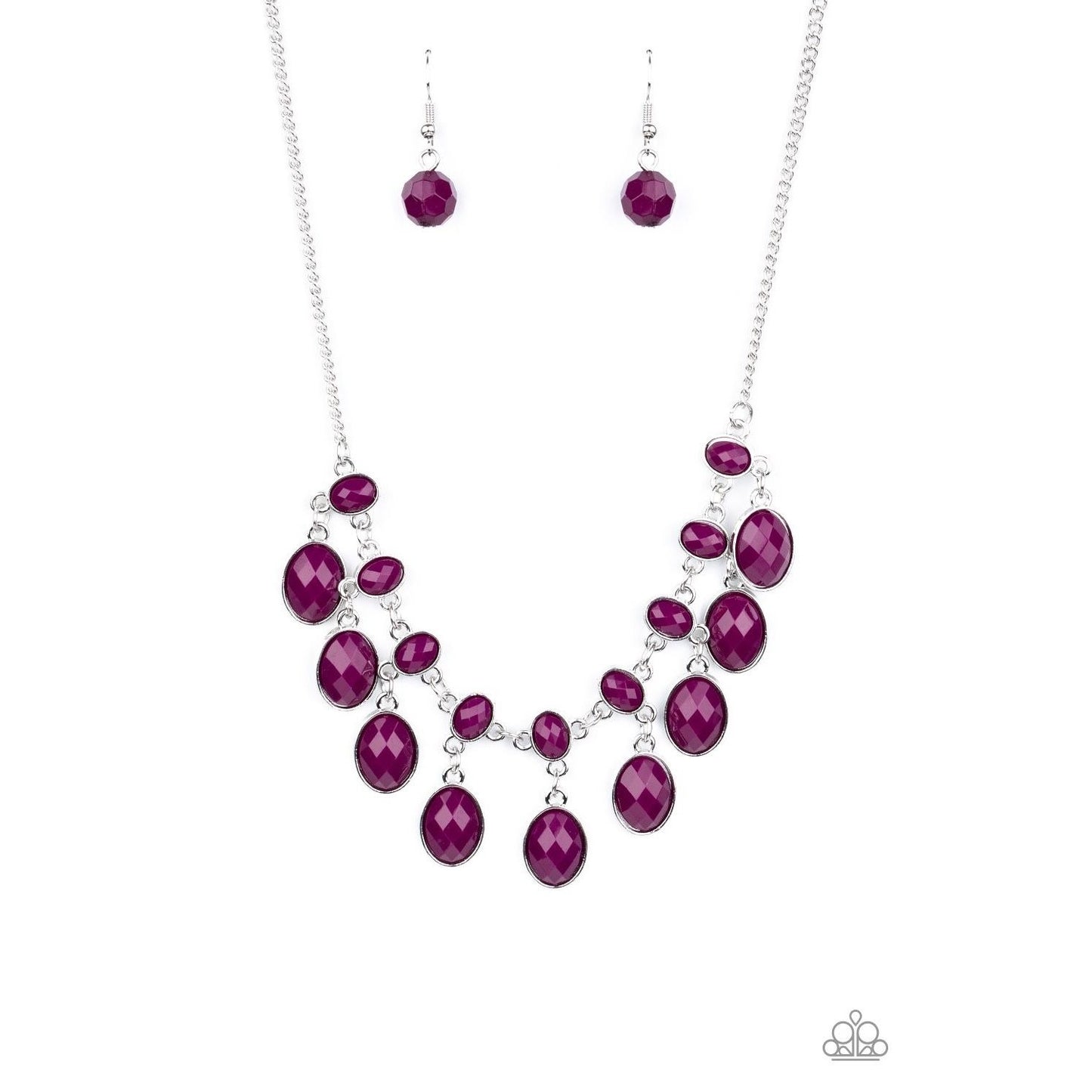 Lady of the POWERHOUSE - Purple Necklace 1525