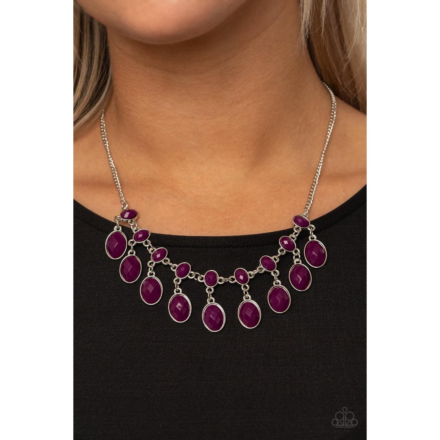 Lady of the POWERHOUSE - Purple Necklace 1525