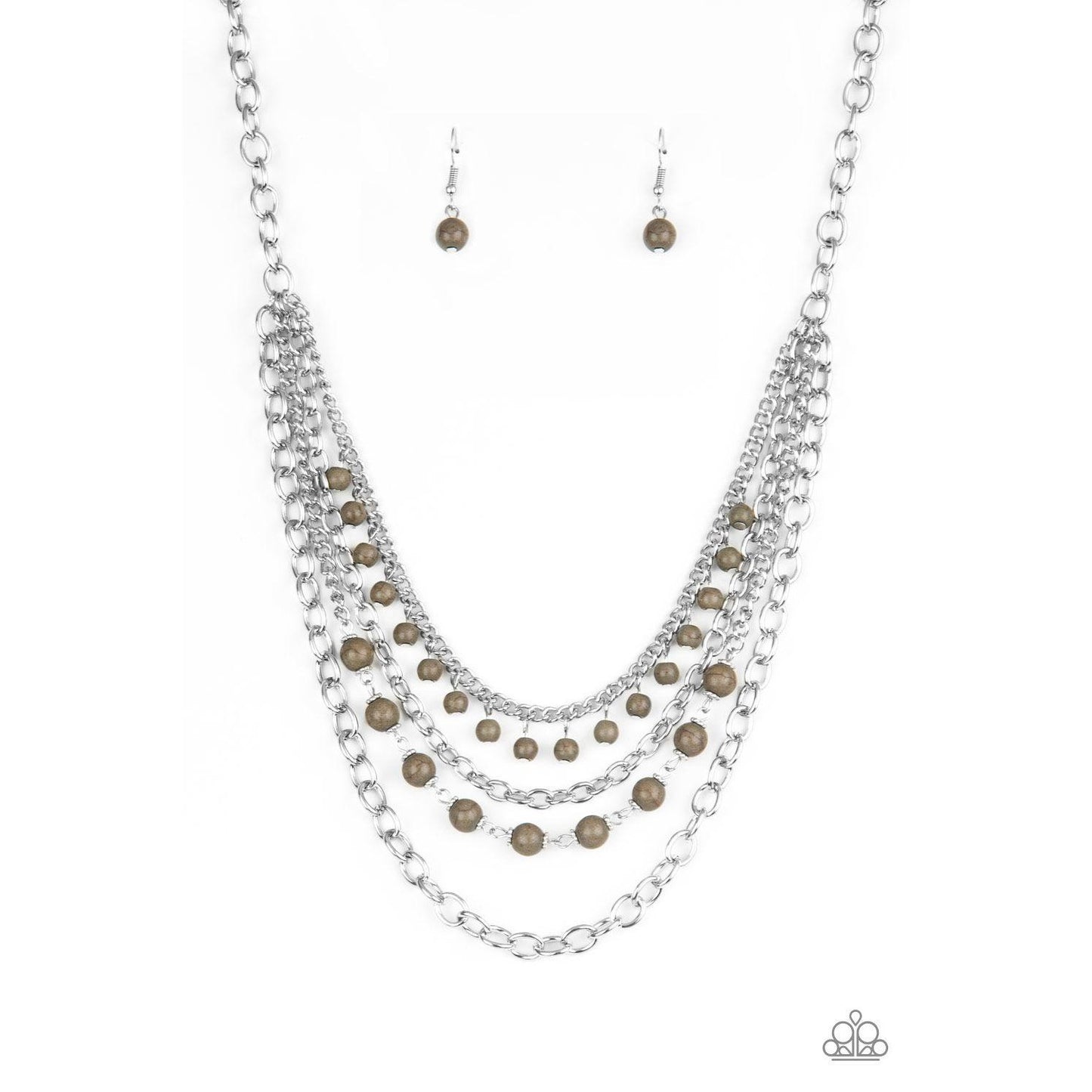 Ground Forces - Green Necklace 827