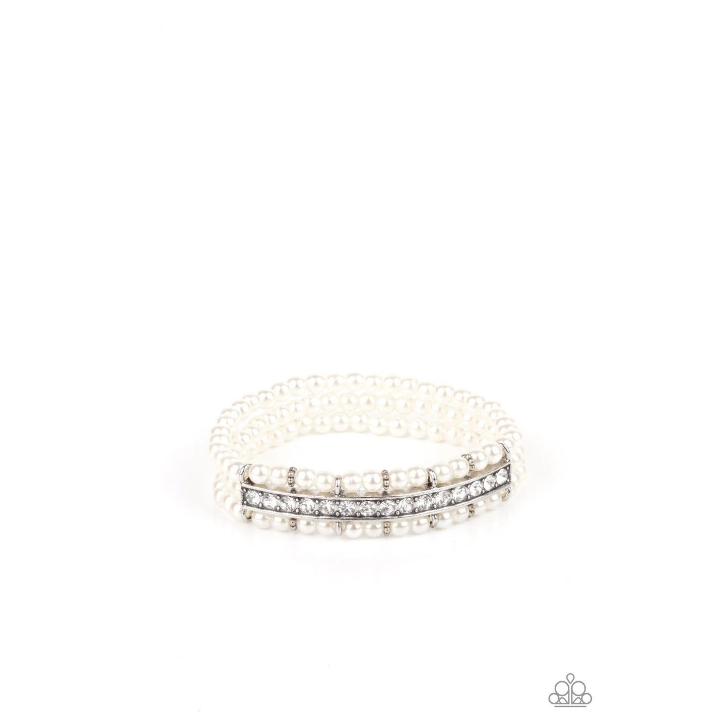 Vintage Beam - White Bracelet