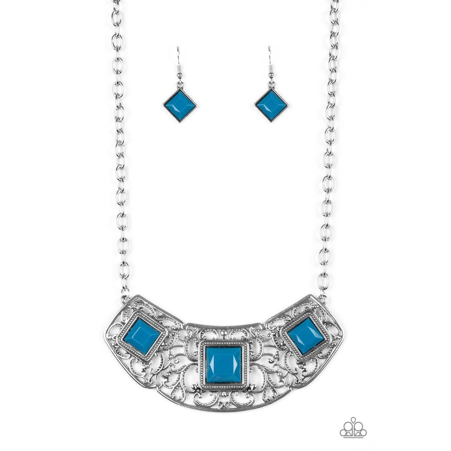 Feeling Inde-PENDANT - Blue Necklace 713
