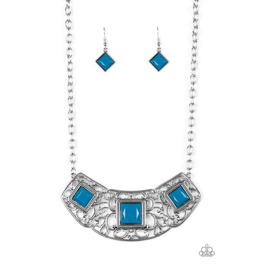 Feeling Inde-PENDANT - Blue Necklace 713