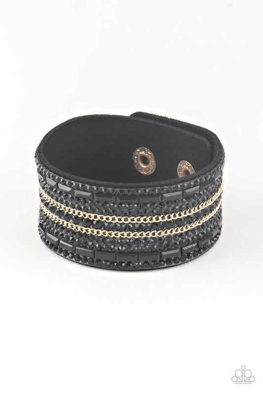 Rebel Radiance - black - Paparazzi bracelet