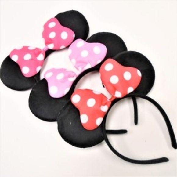 Polka Dot Mouse Headband Ears Kids or Adults