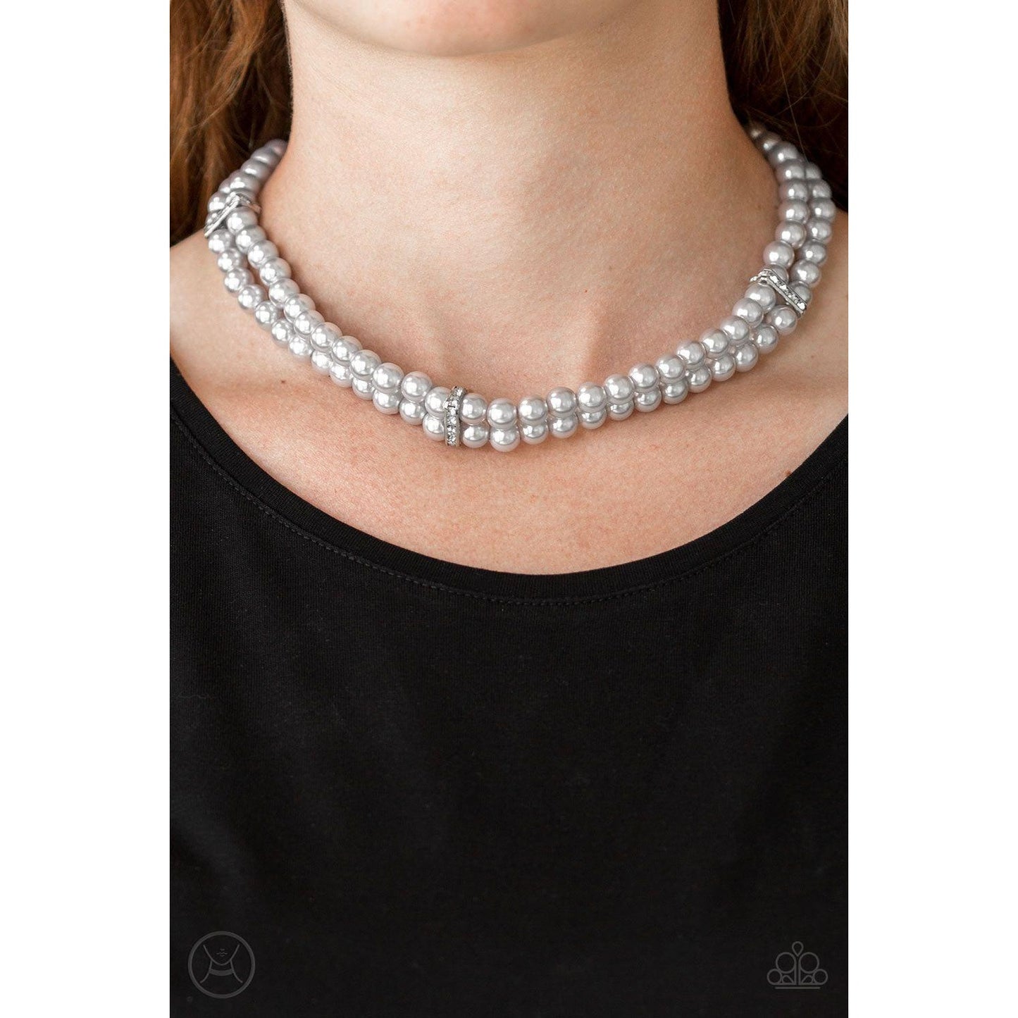 Put On Your Party Dress - Silver Necklace 2148