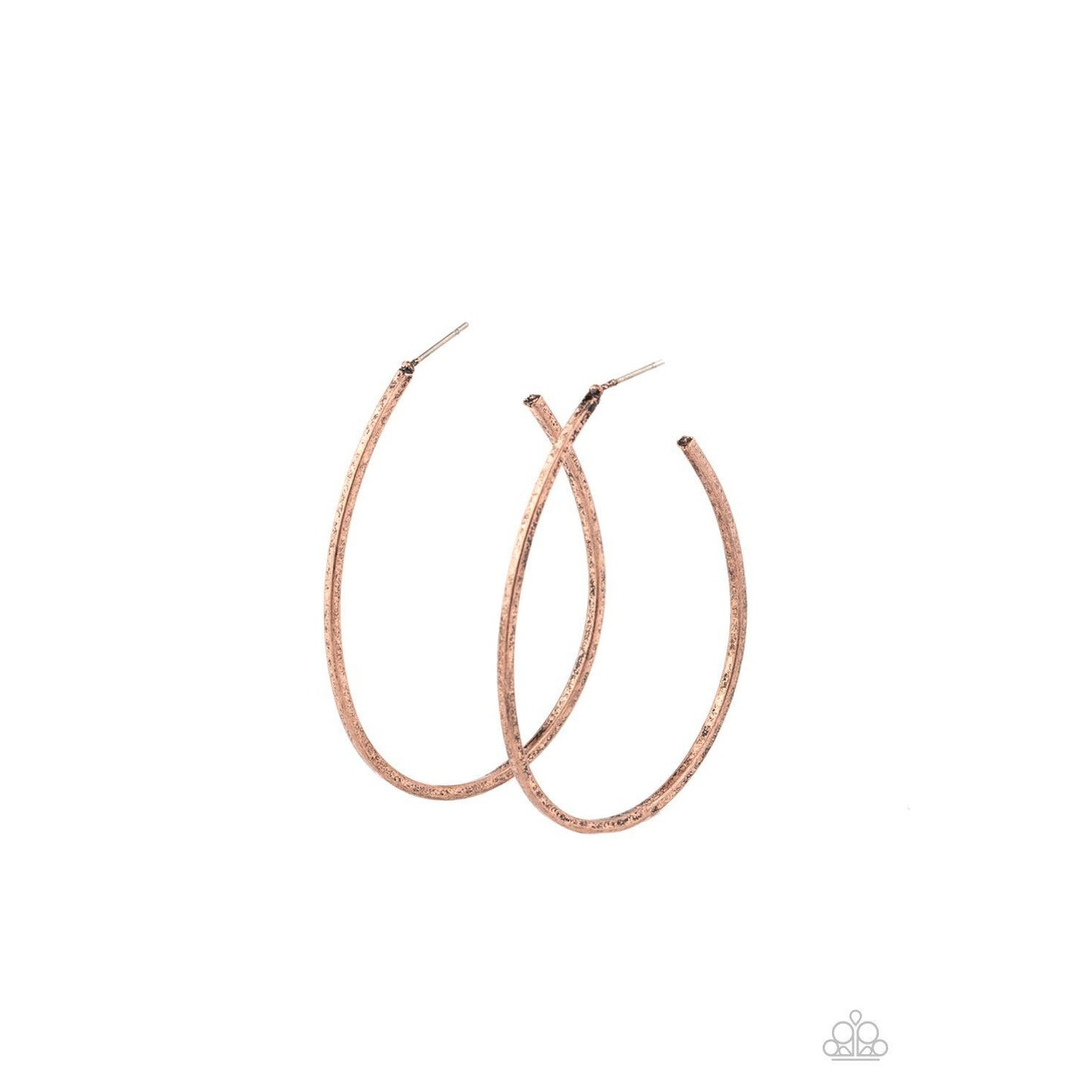 Cool Curves - Copper Hoop Earrings