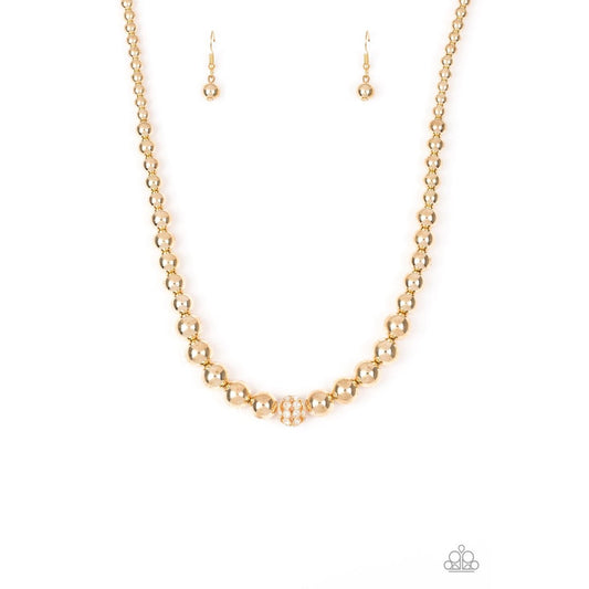 High-Stakes FAME - Gold Necklace Earring Set 769