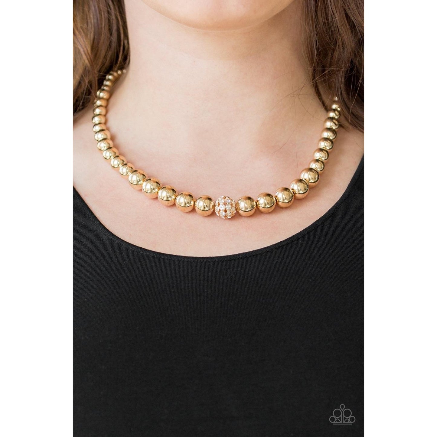 High-Stakes FAME - Gold Necklace Earring Set 769