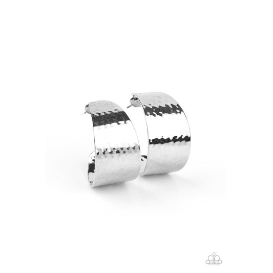 Flatten The Curve – Silver Hoop Earrings 1454
