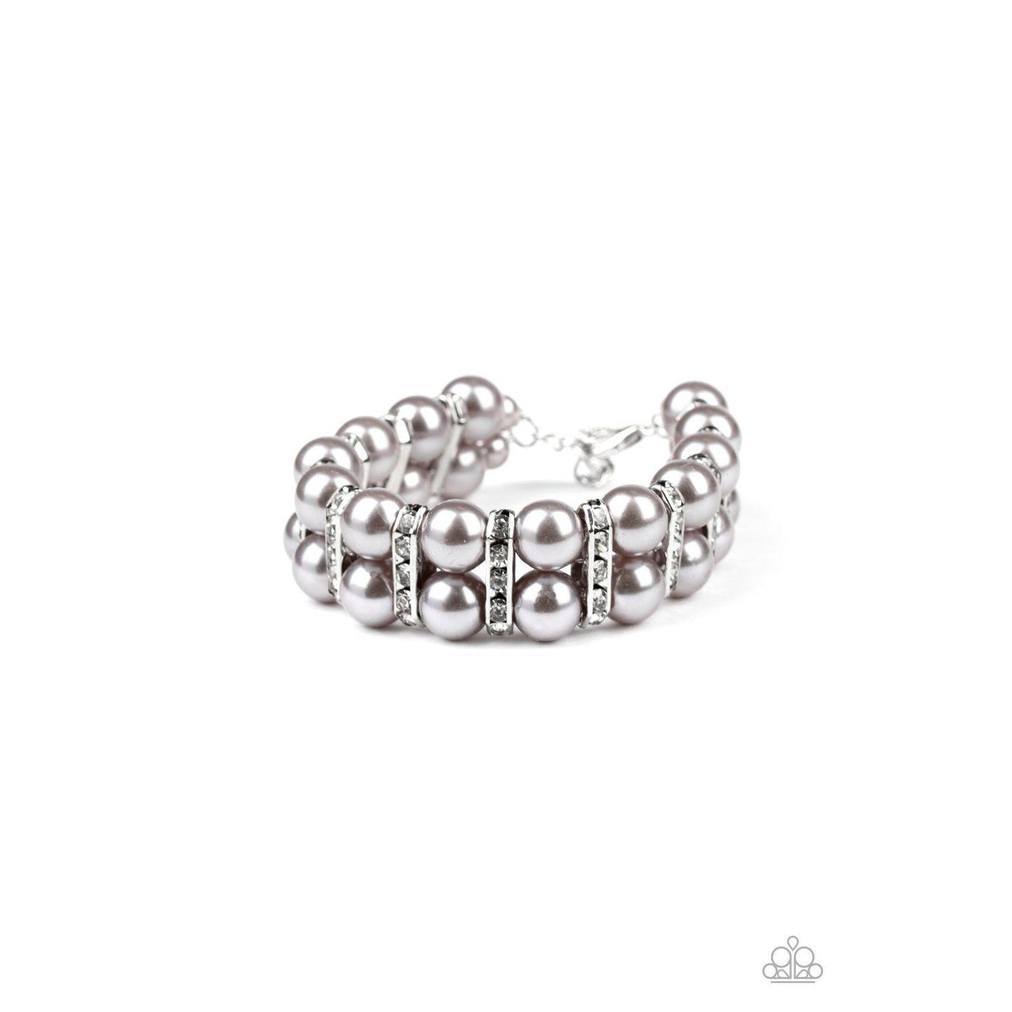 Glowing Glam – Silver Bracelet Paparazzi Jewelry Accessories