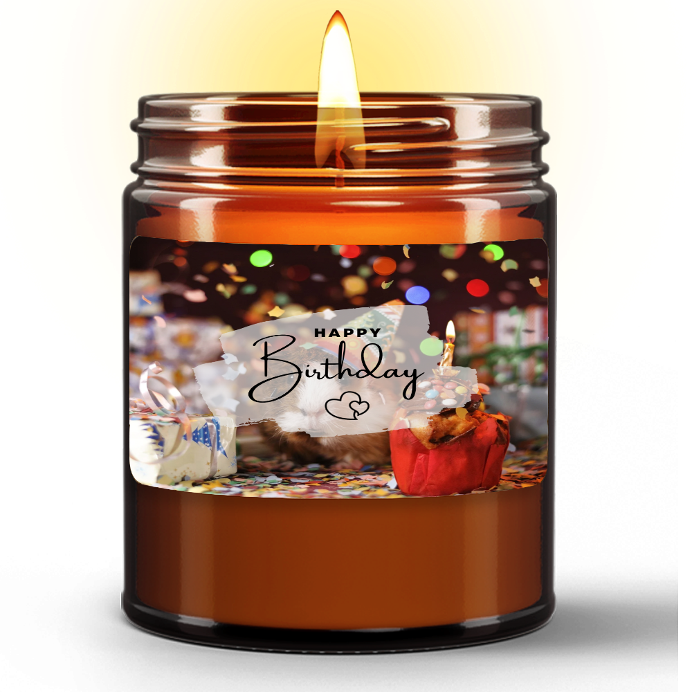 Happy Birthday Natural Wax Candle Gift