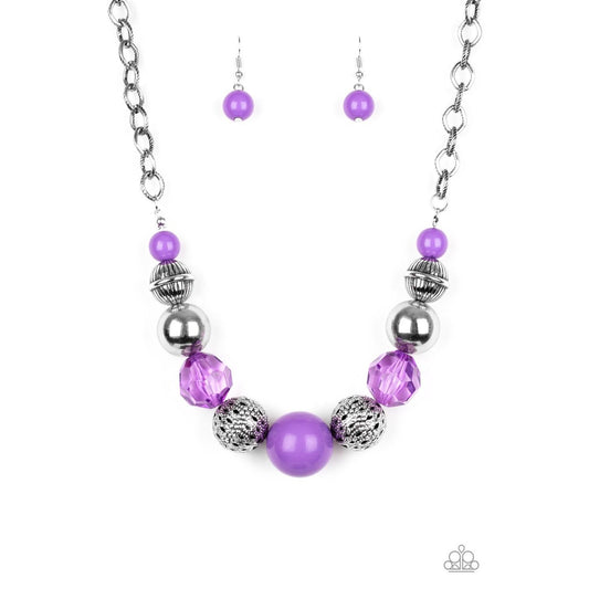 Sugar, Sugar - Purple Necklace Earrings 2045