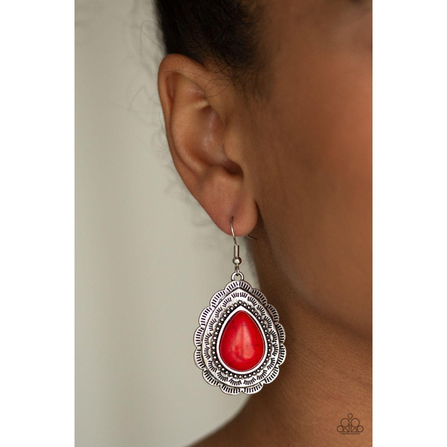 Mountain Mover – Red Earrings