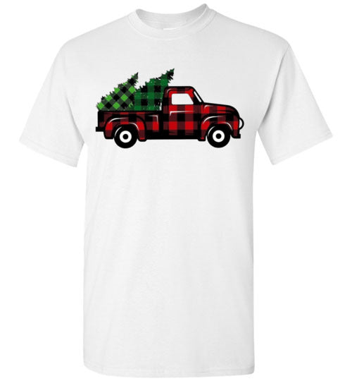 Buffalo Check Old Truck Tee Shirt Top T-Shirt