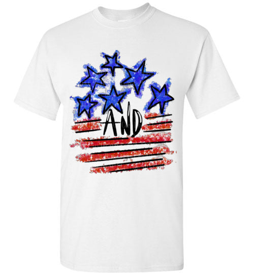 Stars and Stripes Tee Shirt Top