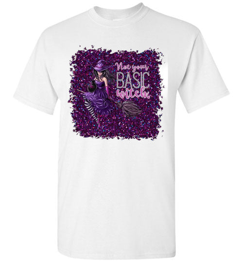 Not Your Basic Witch Halloween Tee Shirt Top T-Shirt