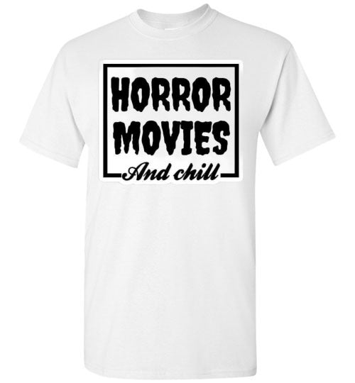 Horror Movies and Chill Halloween Tee Shirt Top T-Shirt