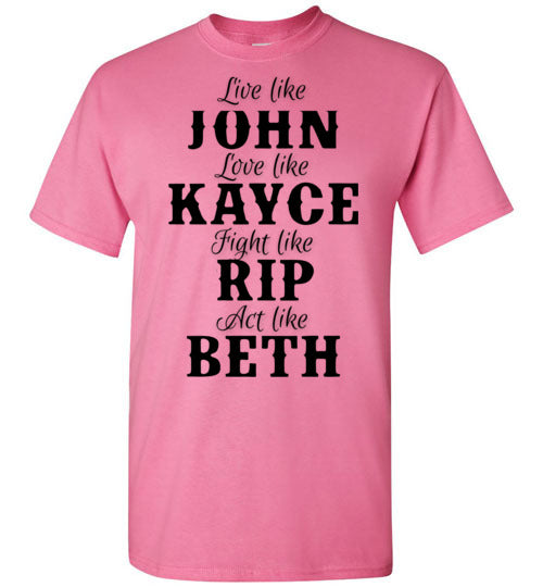 John Kayce Rip Beth Tee Shirt Graphic Top T-Shirt