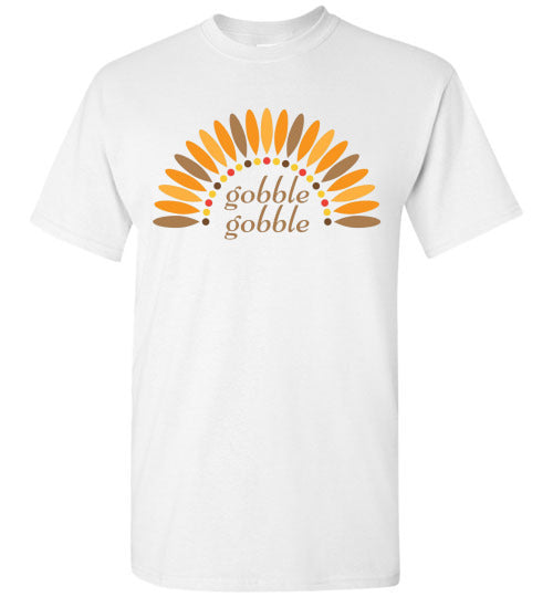 Gobble Gobble Turkey Thanksgiving Graphic Tee Shirt Top