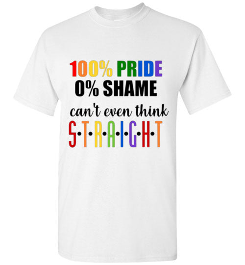 100% Pride Tee Shirt Top T-Shirt