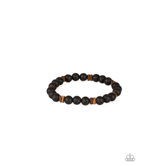 Renewed - Copper Lava Stone Bead Urban Bracelet