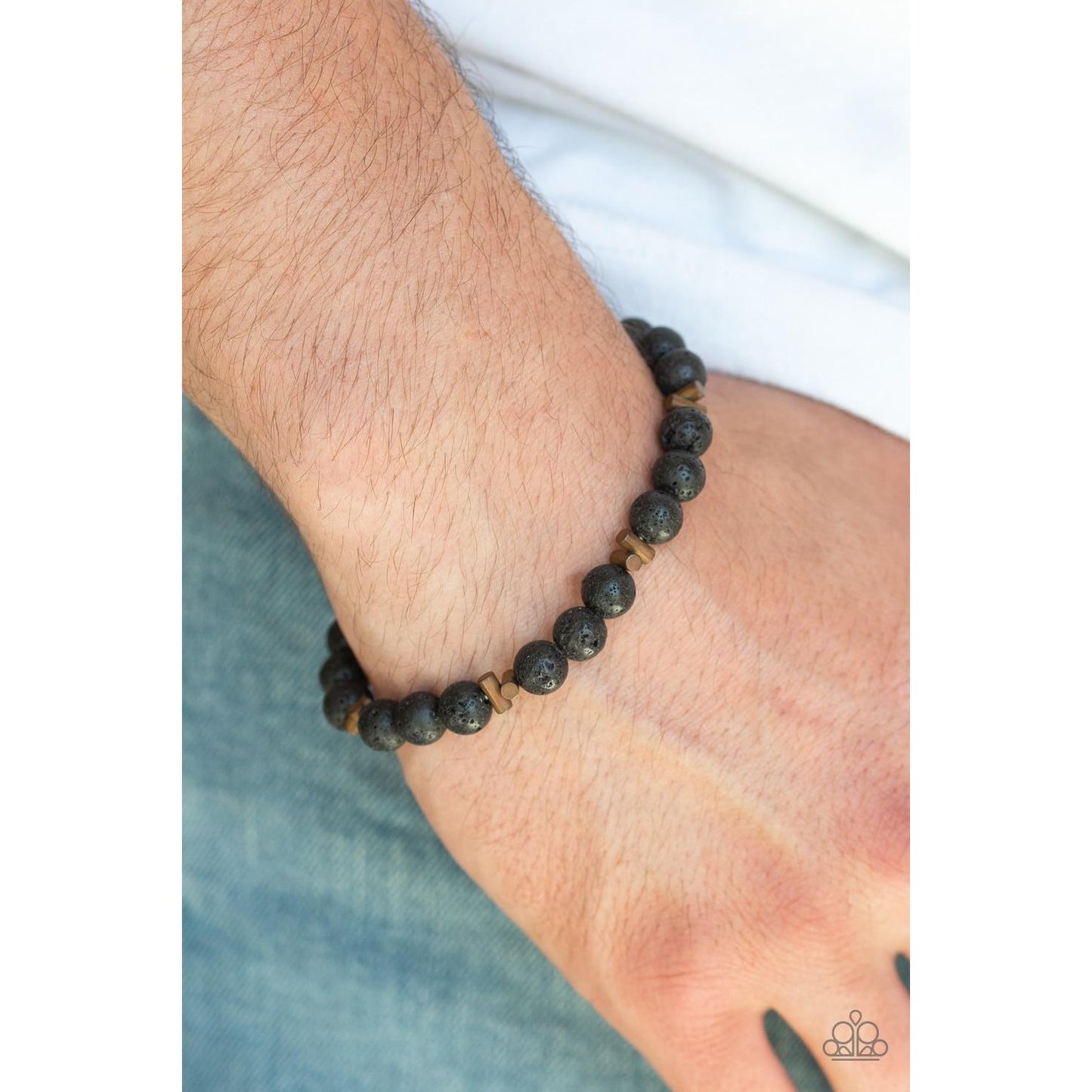 Renewed - Copper Lava Stone Bead Urban Bracelet