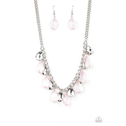 No Tears Left To Cry - Pink Necklace 1548