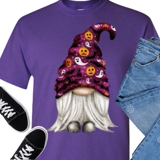 Gnome Halloween Fall Tee Shirt Top T-Shirt