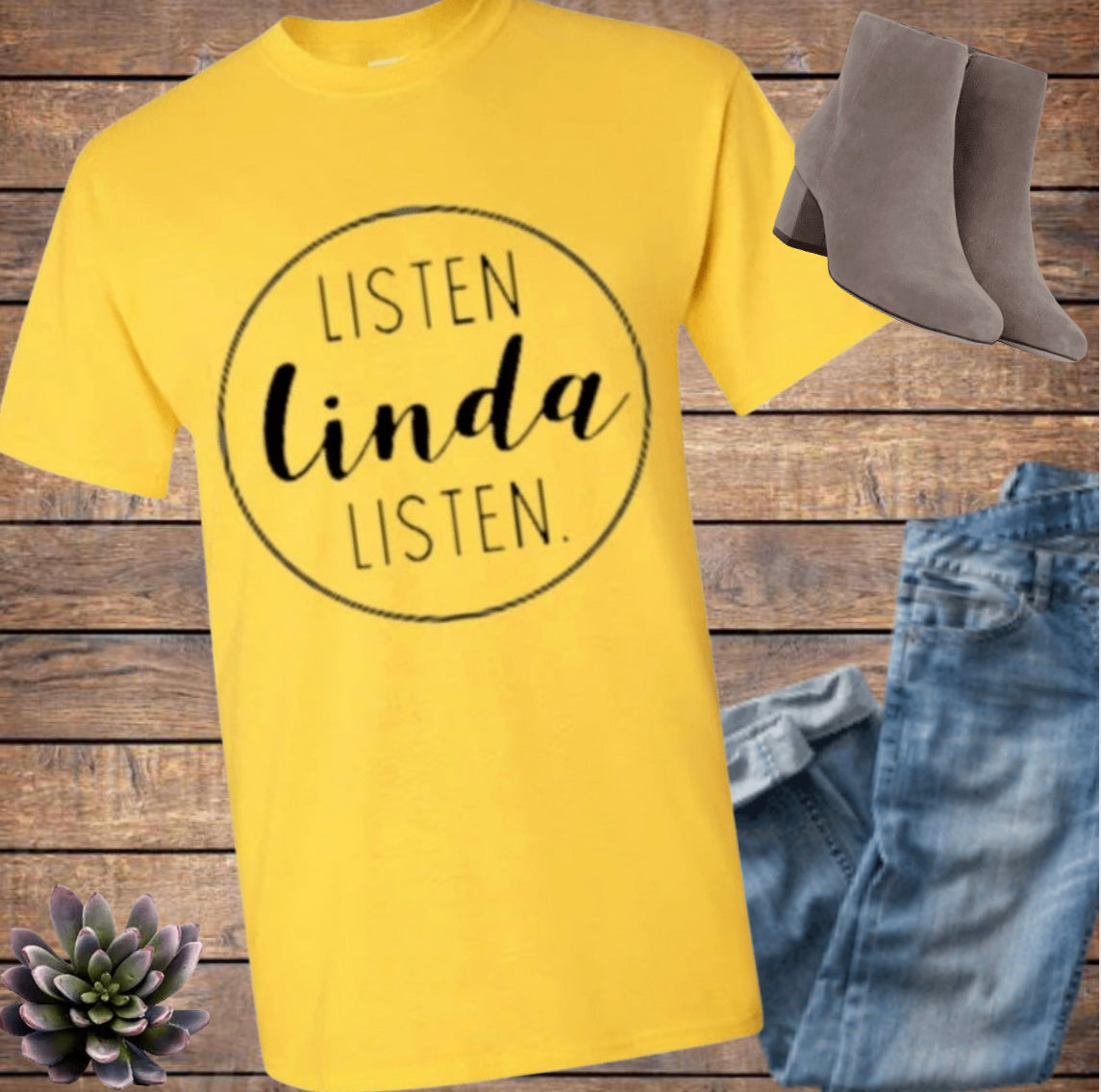 Listen Linda Listen Tee Shirt Top T-Shirt