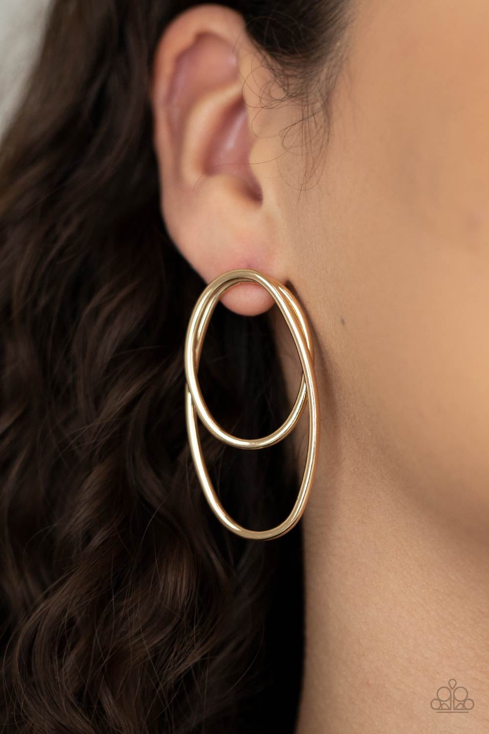 So OVAL-Dramatic - Gold Earrings 857