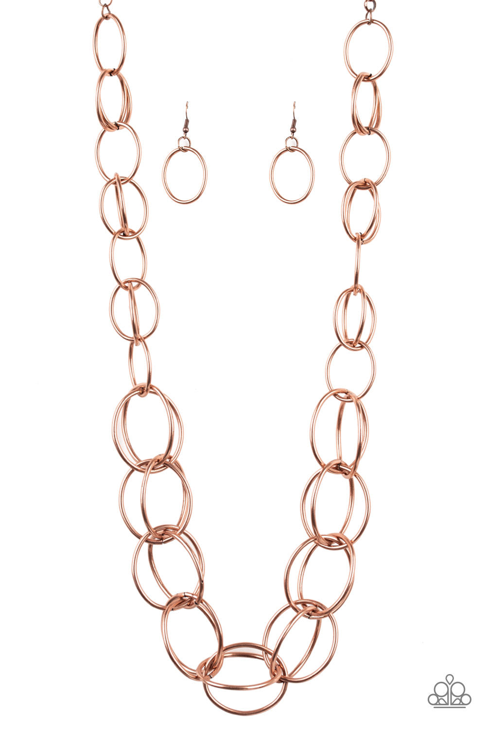 Elegantly Ensnared - Copper Necklace