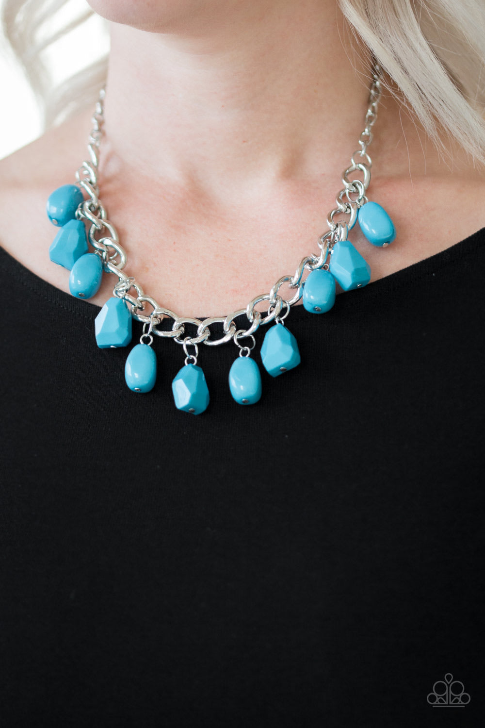 Take The COLOR Wheel! - Blue Necklace 861