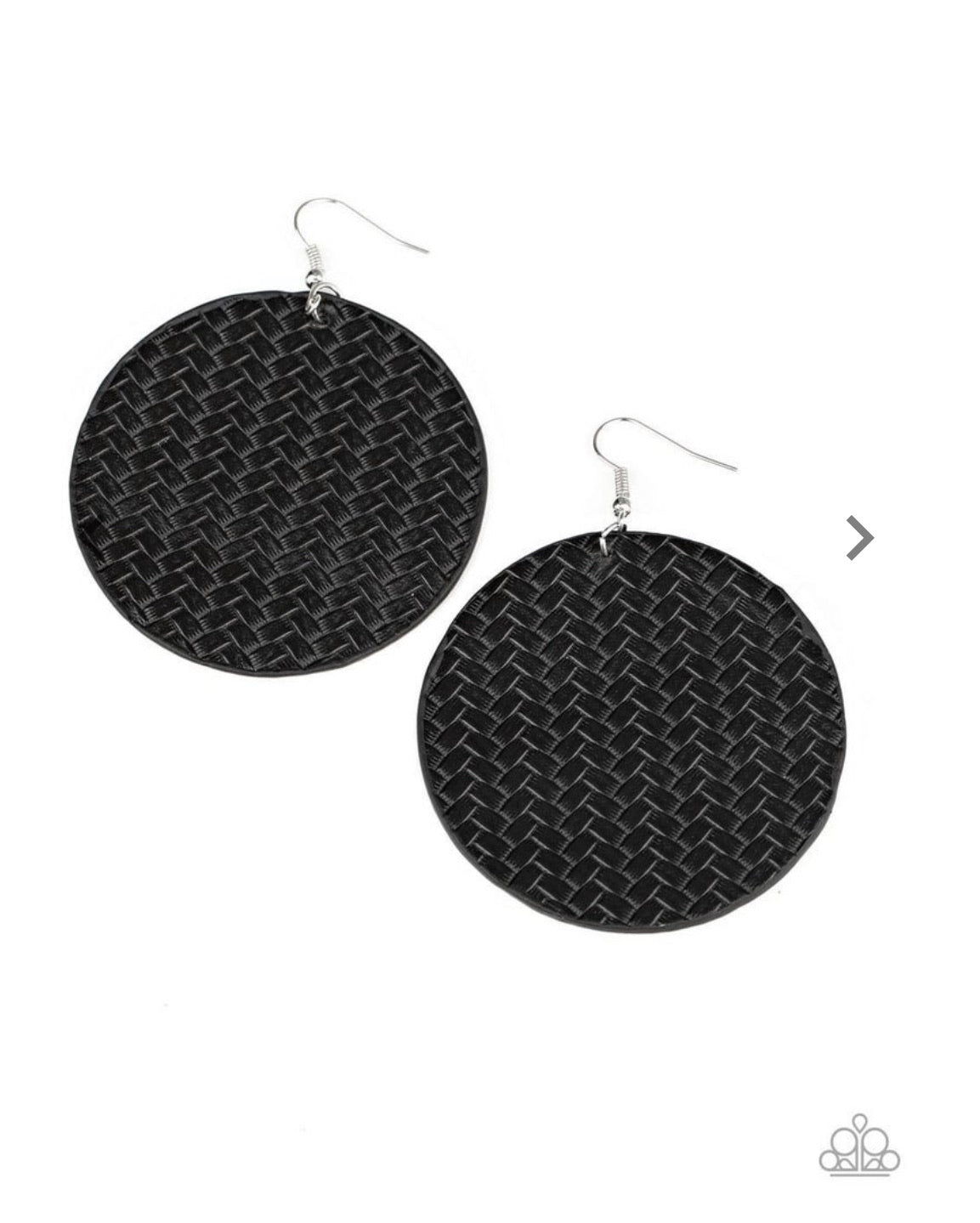 WEAVE Your Mark - Black Earrings