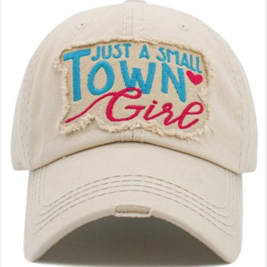 1473 Stone Just A Small Town Girl Hat Cap