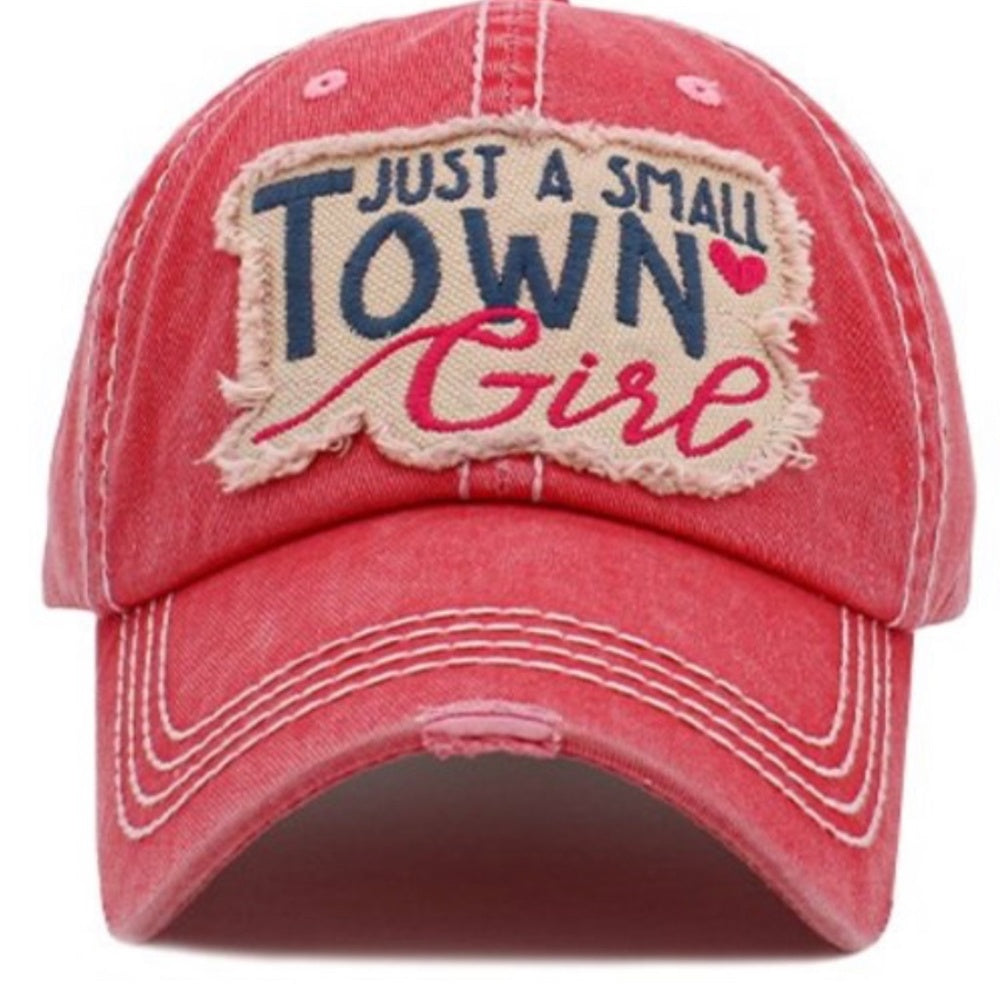1473 Pink Just A Small Town Girl Hat Cap