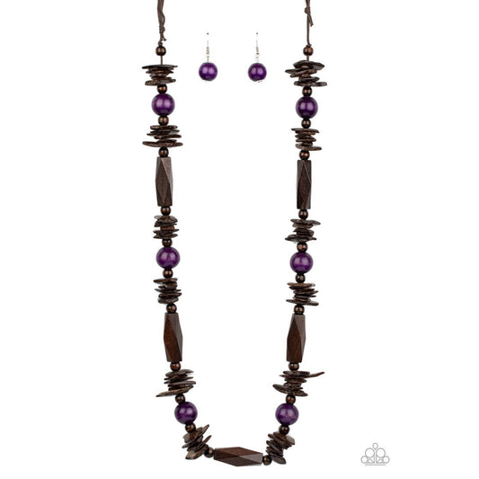 Cozumel Coast - Purple Necklace 047