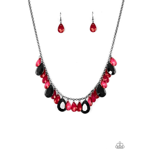 Hurricane Season – Red necklace 1347